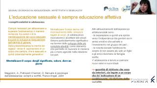 We Care - I segnali di disagio in adolescenza: affettività e sessualità