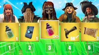 The *RANDOM* PIRATES OF THE CARIBBEAN Challenge in Fortnite