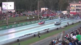 Santo's Cranes Super 3 Extreme Drag Race 30-3-13 Willowbank Raceway Top Alcohol