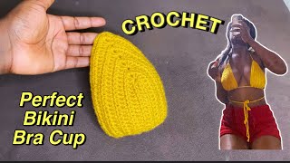 CROCHET beginners bra cup \\ easy 2021 Tutorial