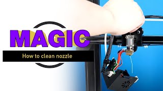 How to clean the nozzle for JGMaker Magic 3D Printer