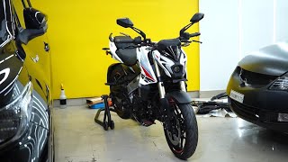 Bajaj Pulsar NS400Z  protected with self healing paint protection film