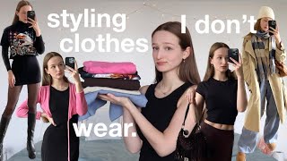 Styling clothes I don't wear anymore | outfit ideas