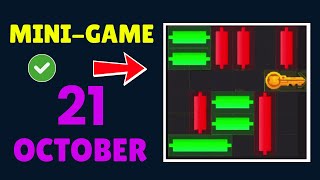 21 October 🔴Live Hamster Kombat Daily Mini-Game Puzzle Solved #hamstercombat #minigame