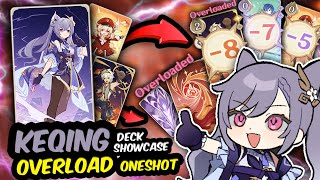 Quickest Way to ONESHOT! Keqing Overload Deck Showcase Genshin TCG