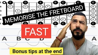 How to memorise the fretboard - easiest way