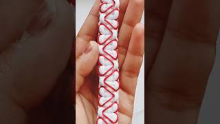 make a valentine day special huart friendship bracelet making part 2 #shorts #valentinesday