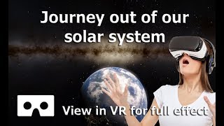 Journey out of our Solar System and Galaxy VR 360 space video in 4K