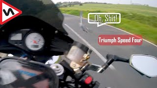 BIRD ATTACK on the Twisties! | Triumph Speed Four [Raw Onboard] POV