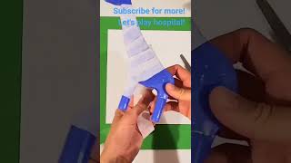 Let's play hospital! Super easy game for kids and toddlers with tissue paper! Motor skills activity!