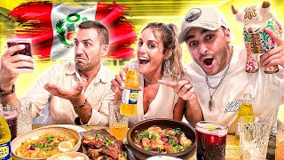 Españoles PROBANDO COMIDA PERUANA por PRIMERA VEZ!! “Comen corazón”