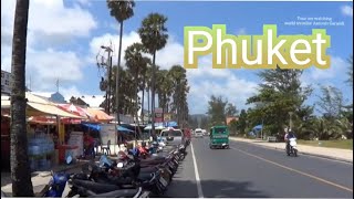 Phuket we walk in Patong and Kata Beach and eat at local Restaurants