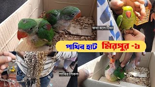 মিরপুর ১ পাখির হাট  | স্পেশাল পাখি এসেছে চন্দনা ,কথা বলে টিয়া | Mirpur 1 Pakhir hat