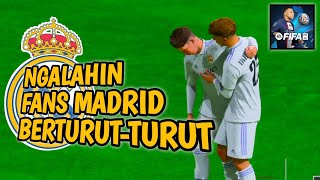 Ngalahin Fans Madrid Berturut-turut | Fifa Mobile | Online Match Gameplay