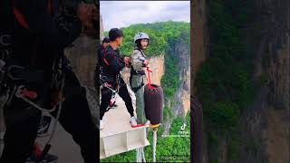 have you ever try bungee jumping 😎💯#adventure #skydive #viral