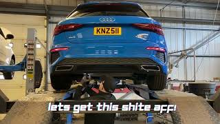 Audi A3 1.0 TFSI 8Y (30TFSI) STRAIGHT PIPE EXHAUST - MUFFLER BACK BOX DELETE AND RES DELETE - LOUD