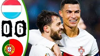 Portugal vs Luxembourg 6-0 extended highlights & all goals 2023 hd