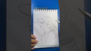 Boy drawing easy | how to draw a boy #shorts #drawingtutorial #youtubeshorts #sketching