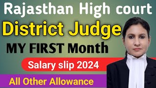 Rajasthan High court Judge Jodhpur First Month Salary Silp 2024💥 DA HRA TA All OTHER Allowance 💥