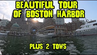 BEAUTIFUL TOUR OF BOSTON HARBOR - PLUS 2 TOWS