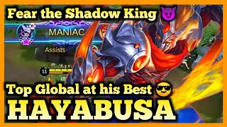 HAYABUSA BEST BUILD 2020, TOP GLOBAL HAYABUSA, MOBILE LEGENDS, MANIAC GAMEPLAY, HYPER CARRY, MLBB