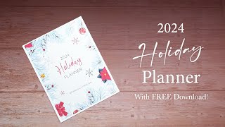 2024 Holiday Planner Printable and Free Download