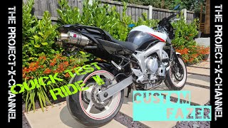 YAMAHA FAZER FZ6 QUICK TEST RIDE MY CUSTOM BIKE