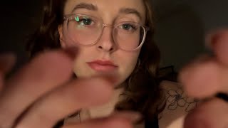 ASMR tapping around your face (relaxing lens tapping and scratching)