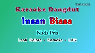 Insan Biasa - Lesti Kejora - Karaoke - Lirik Nada Pria - Audio Jernih - Dangdut