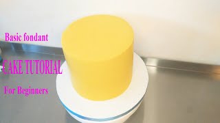 Cover Cake with Fondant (sharp edges with fondant )