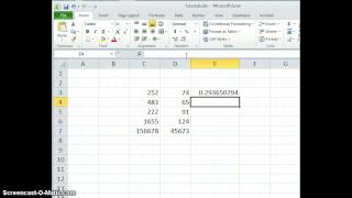 Excel: Calculate Percentage