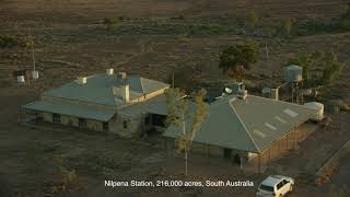 Prairie Hotel Parachilna, South Australia. AERIAL FOOTAGE