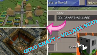 Best VILLAGE + SECRET GOLD Shaft Under Desert PYRAMID Seed in Craftsman Building Craft