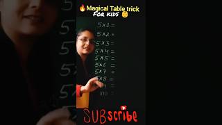 Magical✨ tabletrick|| 5 ki table #shorttrick #maths #tabletrick