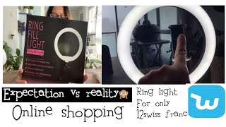 RING LIGHT UNBOXING || ONLINE SHOPPING || WISH