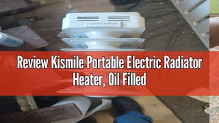 Review Kismile Portable Electric Radiator Heater, Oil Filled with 3 Heat Settings, Adjustable Thermo