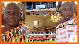 Otumfour Brempong, Domeabrahene Unveils New Ultra Morden School Blog Built By Him For His Community.