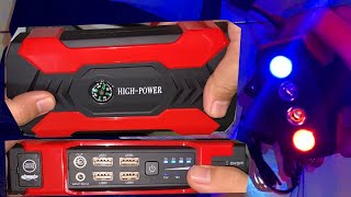 Super CHEAP Portable Car JUMP STARTER with POLICE lights