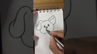 Cute dog drawing for kids #cutedrawing #dogdrawingeasy #shortsviral #easydrawing #kidart