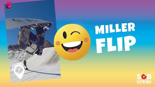 😲 Miller Flip | Skiing | Snowboarding | Snowboard Tricks | Ski 🔥 ADVENTURES FEVER #shorts