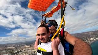 Alessio Second Skydive Tandem Jump from 10000 feet at iJump Gran Canaria