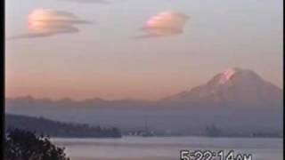 Lenticular Clouds over Mt Rainier