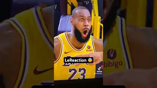 LeBron couldn’t believe his block was a goal tend 😭