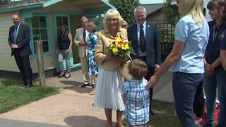 Three-year-old Jacob sings an impromptu 'Happy Birthday' to HRH the Duchess of Cornwall