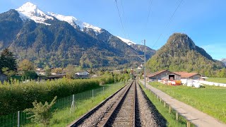 ★ 4K 🇨🇭 Spiez - Zweisimmen cab ride, Switzerland [05.2021] Führerstandsmitfahrt Simmentalbahn