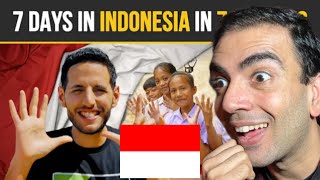 British ‼️Reaction‼️ 7 Days in Indonesia