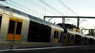 Cityrail Tangara T set arrives into Sydenham