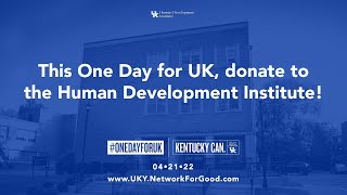 This One Day for UK, donate to the Human Development Institute!