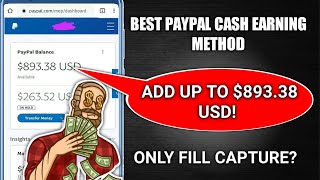 🔥Add $800 Paypal Cash Paypal – Fill Capture  No lnvestment – new paypal earning website