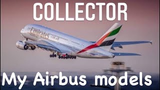 My Airbus fleet! Showing all the Airbus models I have! Emirates Collector #airbus #a380